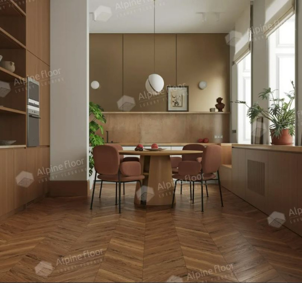 Ламинат Alpine Floor Chevron Art Орех Монблан LF109-11